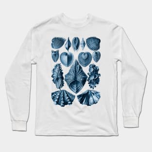 Ernst Haeckel Acephala Mollusc in Navy Long Sleeve T-Shirt